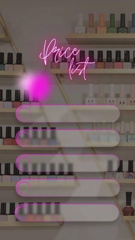 Press On Nails Logo Ideas, Nail Art Price List, Instagram Nail Page Ideas, Desain Salon Kuku, Nail Logos Ideas, Nail Logos, Nail Tech Quotes, Price List Design, Junk Nails