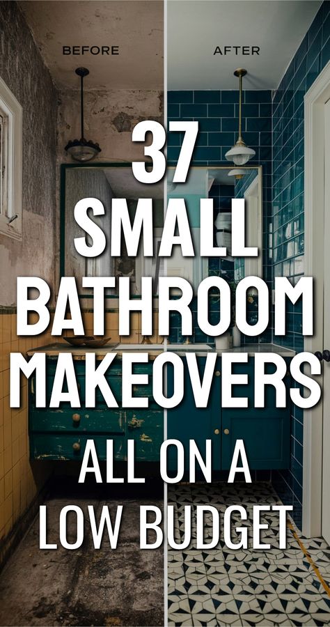 Bathroom Renovations and Cheap Bathroom Makeovers - Small bathroom remodel on a budget color schemes decorating ideas DIY bathroom upgrades on a budget small full bathroom ideas modern farmhouse decor simple bathroom interior design - DIY home improvement projects Small Bathroom Color Ideas, Bathroom Remodel Small Diy, Bathroom Storage Hacks, Cheap Bathroom Remodel, Cheap Bathroom, Bathroom Remodel On A Budget, Bathroom Makeovers, Diy Bathroom Makeover, Small Bathroom Interior