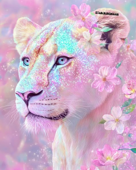 Happy Caturday!! RAWR! Realized I didn’t do my Leos proper for their own season yet, so here are some lions to also celebrate 8/8 in addition to Leo season. Love my Leos🫶🏼💘🦁♌️ Xo, Heather . . . #Pinkvibes #GlitterArt #glitterartist #pinkaesthetic #leoseason♌️ #leozodiac #lionart #lionartwork Painting With Markers, Carmen Aesthetic, Lion Spirit Animal, Pinky Wallpaper, Cute Lions, Pastel Art Ideas, Neon Animals, Photo To Print, Goddess Power