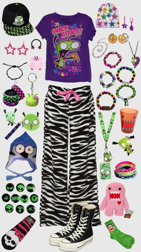 Scene outfit collage Scene Core Outfit, Scene Aesthetic Outfits, Scene Kid Outfits, Diy Goth Clothes, Scene Clothing, Scene Queens, Queen Outfit, Scene Outfits, Outfit Collage