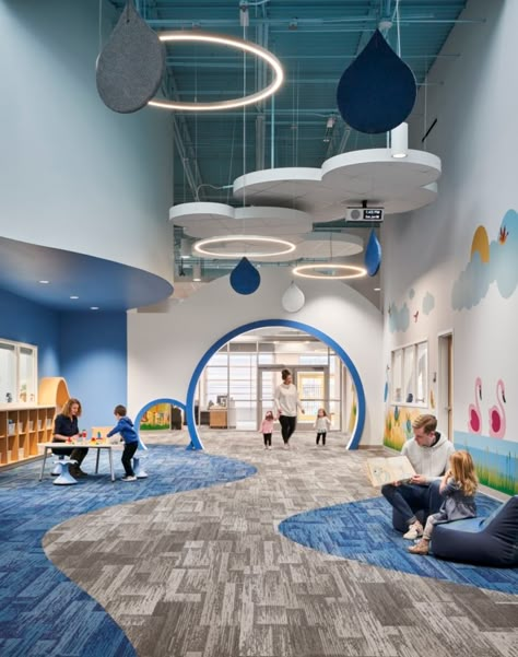 Child Care Center Design, Rocking Bed, Education Design Interior, Kindergarten Interior, Preschool Designs, Daycare Design, Early Childhood Centre, Kindergarten Design, School Interior