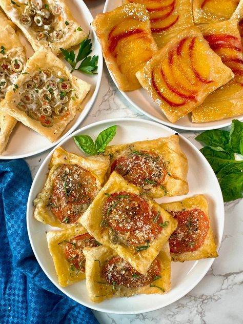 Upside Down Puff Pastry, Puff Pastry Recipes Appetizers, Puff Pastry Tarts, Puff Pastry Recipes Savory, Savory Puff Pastry, Weekend Recipes, Puff Pastry Appetizers, Puff Pastry Desserts, Puff Pastry Tart