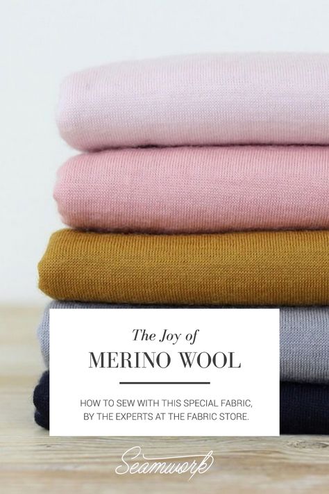 The Joy of Merino Wool  |  Seamwork Magazine Jersey Fabric Projects, Farm Social Media, Camping Outfit Ideas, Camping Outfit, Cloth Sewing, Merino Wool Fabric, Merino Wool Dress, Merino Wool Clothing, Diy Textiles