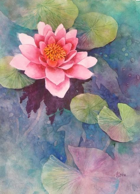 "With love anything is possible." ~ Khandro Rinpoche Lotus Water Colour Painting, Watercolour Water Lilies, Water Lilly Watercolor, Watercolor Flowers Paintings Florals, Waterlily Photography, Waterlily Art, Lotus Watercolor, Wet Leaves, Water Lilies Art