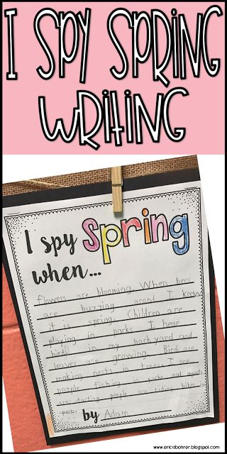 Spring Ideas for First Grade Spring Crafts First Grade, 1st Grade Craft Ideas, First Day Of Spring Activities, Spring Writing Activity, Class Room Door, Room Door Ideas, Spring Classroom Activities, Spring Writing Prompts, Easter Writing