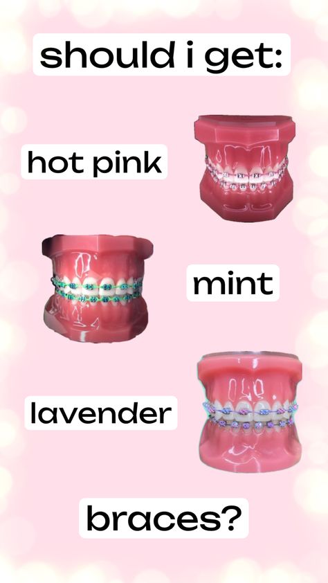 #preppy #viral #fyp #trending #popular #braces #bracescolors #viralbraces Cute Braces Colors, Braces Tips, Getting Braces, Cute Braces, Brace Face, Braces Colors, Teen Advice, Teeth Braces, Free Birthday Stuff