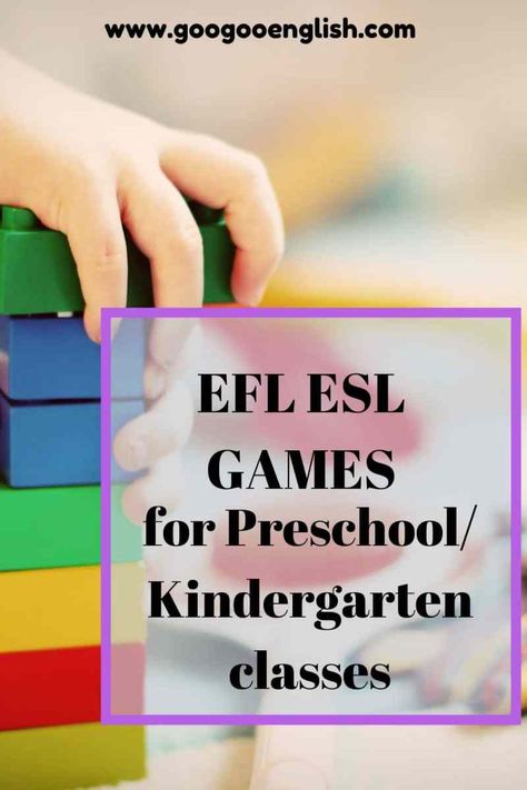 Preschool Esl Activities, Eld Activities Kindergarten, English Games For Preschoolers, Language Games For Kindergarten, Montessori Esl Activities, Kindergarten Ell Activities, Esl For Kindergarten, Esl For Preschoolers, Esl Preschool Activities