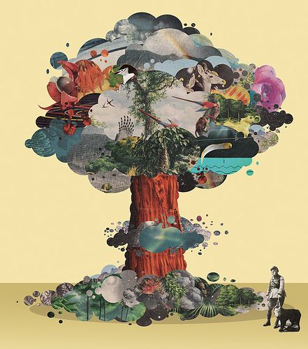 Tree Collage, Magazine Collage, Collage Inspiration, Collage Ideas, Arte Inspo, Art Et Illustration, Collage Mixed Media, Art Pop, A Collage