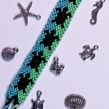 Normal pattern #101809 | BraceletBook Animal Bracelet Patterns, Swimming Ocean, String Bracelet Patterns, Friendship Bracelet Patterns Easy, Cute Friendship Bracelets, Animal Bracelet, String Bracelets, Embroidery Bracelets, Loom Bracelet Patterns