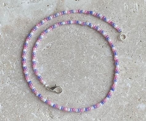 257JEWELLERY - Etsy UK Pink And Purple Beaded Necklace, Beads Necklace Ideas, Handmade Necklaces Beads, Handmade Necklace Ideas, Bead Necklace Ideas, Seed Beaded Jewelry, Seed Beads Jewelry, Purple Beaded Necklace, Beachy Necklace