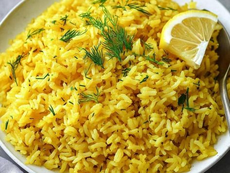 Greek Lemon Rice: A Bright, Flavorful Side Dish for Any Meal - NewsBreak Chicken Paprikash With Dumplings, Buttermilk Fried Chicken Tenders, Totchos Recipe, Honey Garlic Ribs, Greek Lemon Rice, Braised Short Ribs Recipe, Brown Stew Chicken, Homemade Meatloaf, Greek Lemon Chicken