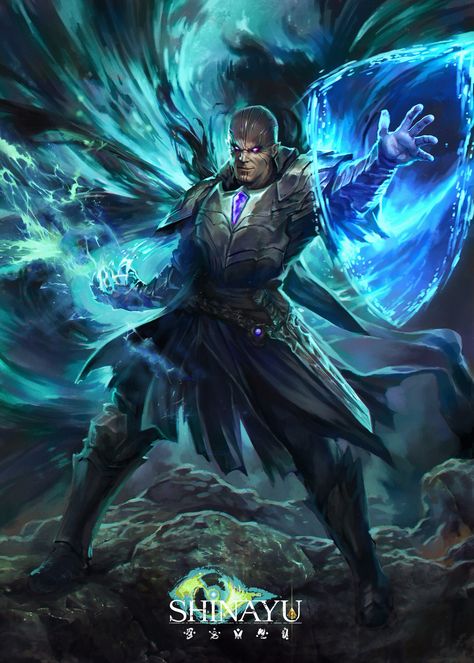 Shinayu Battle Mage, Pablo Fernandez Mage Art, Battle Mage, Male Character Ideas, Evil Characters, Warrior Art, Baldur's Gate, Male Character, Magic Art, Armors