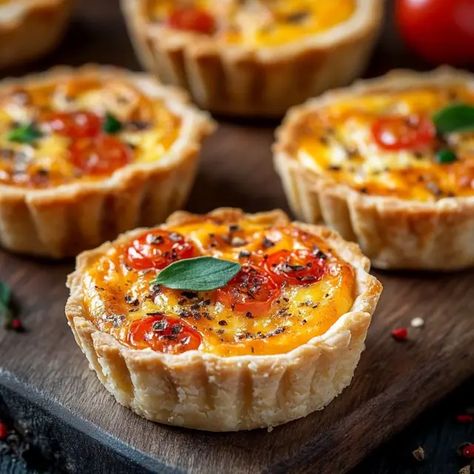 Mini quiches are the delightful little bites that take brunch from ordinary to extraordinary. Their versatility allows for endless filling combinations, making them suitable for any palate or dietary preference. ... Read more Pioneer Woman Ham And Leek Mini Quiches, English Brunch Ideas, Lunch Quiche Recipe, How To Make Mini Quiche, Mini Spinach Quiche Recipes Easy, Easy Vegetarian Quiche, Best Mini Quiche Recipe, Mini Veggie Quiche, Quiche Tarts Recipes