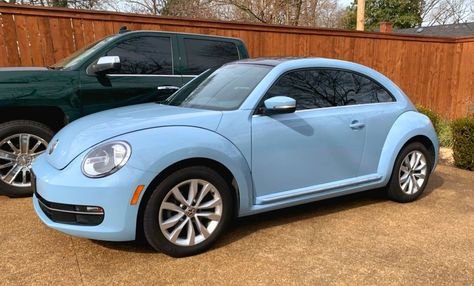 Light Blue Volkswagen Beetle, Blue Volkswagen Beetle, Blue Vw Beetle, 2013 Volkswagen Beetle, Beetle Girl, Beetle 2012, Bug Car, Beetle Car, Hippie Van