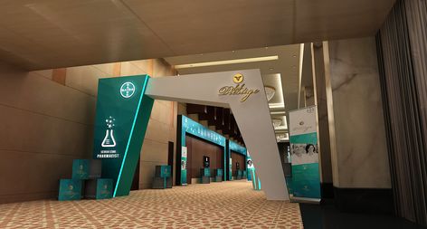 PROJECT 07 E on Behance Main Stage Decoration, Exhibition Gate Design, Entrance Arch Design Event, Event Gate Design Entrance, Event Gate Design, Entrance Arch Design, Exhibition Entrance, Event Arch, Events Booth