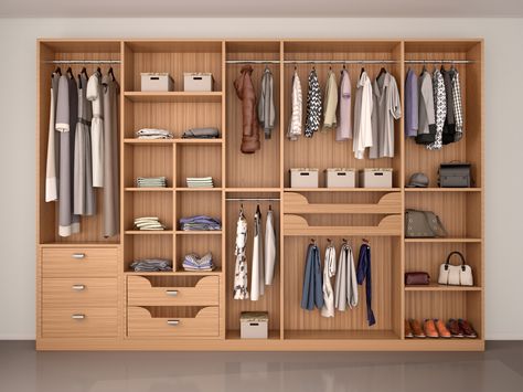 Closet organizer with drawers