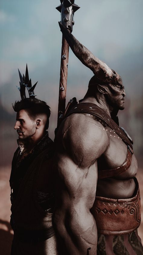 dansey-pants: “Kadan” Dragon Age Dorian, The Iron Bull, Dorian Pavus, Male Illustration, Dragon Age Romance, Da Inquisition, Iron Bull, Dragon Age Art, Dragon Age Characters