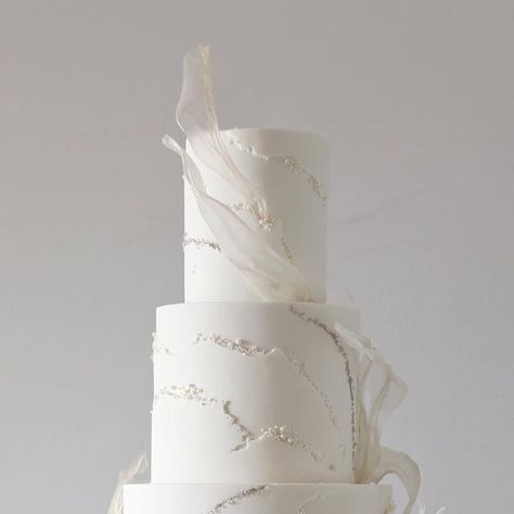 Zoë Clark Cakes on Instagram: "For Georgia and Michael 🤍 with sketch of their cake, initial inspo photo of a buttercream design they sent me (please someone send me the designer credit), and the beading on Georgia’s dress, which she wanted to include a little of within the design together with rice paper sails. #whiteweddingcake #fondantweddingcake #zoeclarkcakes" Rice Paper Sails Wedding Cake, Cake With Sails, Wedding Cake Rice Paper, Rice Paper Wedding Cake, Rice Paper Sails Cake, White Textured Wedding Cake, Cake With Rice Paper, Seaside Cake, Texture Wedding Cake