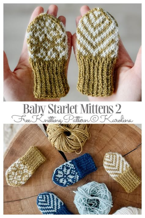 Baby Starlet Mittens Free Knitting Patterns - Knitting Pattern Childrens Mittens Knit Free Pattern, Knitted Baby Mittens Patterns Free, Easy Mittens Knitting Pattern Free, Knitted Mittens Free Pattern, Baby Mittens Knitting Pattern Free, Crochet Baby Mittens Free Pattern, Knit Baby Mittens, Baby Mittens Crochet, Kids Mittens Knit