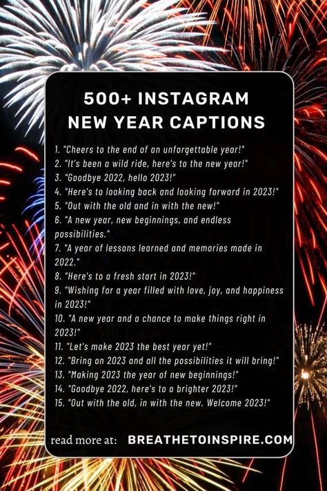 2023 End Captions For Instagram, Caption For Year Ending Post, Caption For 2024, New Year Captions Instagram 2024, New Year Thoughts 2024, New Year 2023 Captions For Instagram, Year End Post Caption, Caption For Last Day Of Year, 2023 Recap Captions For Instagram