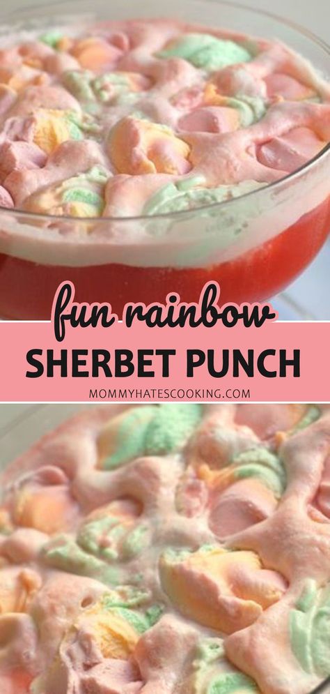 Rainbow Punch Recipe, Rainbow Sherbert Punch, Best Sherbet Punch Recipe, Rainbow Sherbet Punch, Lime Sherbert Punch, Raspberry Sherbet Punch, Lime Sherbet Punch, Alcohol Punch, Best Punch Recipe