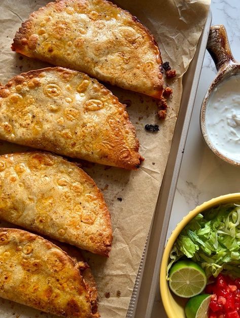 Crispy Bean & Cheese Sheet Pan Tacos  — Violet Cooks Things Crispy Bean Tacos, Sheet Pan Mexican, Violet Cooks, Sheet Pan Tacos, Pan Tacos, Fried Tacos, Gluten Free Tacos, Lime Crema, Crispy Tacos