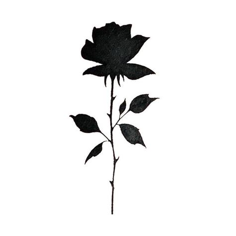 Rose Tattoo Silhouette, Black Rose Silhouette Tattoo, Femine Tattoo Cover Ups, Silhouette Rose Tattoo, Silhouette Tattoos Black, Black And White Rose Drawing, Dark Cover Up Tattoos For Women, Black Cover Up Tattoos For Women, Rose Silhouette Tattoo