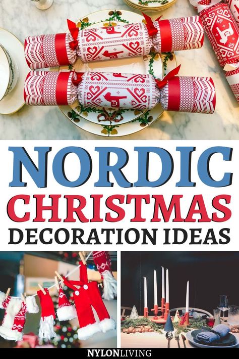 Ready for your home to have a Scandinavian Christmas makeover? Here are some easy tips to add Nordic Christmas decor and Scandi Christmas style to your home for a totally Hygge Christmas. What do you need for a stylish Nordic Christmas? Discover it right away! #scandinavianchristmas #nordicchristmas #christmasdecorations Scandinavian Party, Nordic Christmas Scandinavian Style, Swedish Christmas Decorations, Christmas Scandinavian Style, Nordic Christmas Decorations, Norway Christmas, Viking Christmas, Scandinavian Christmas Ornaments, Dickens Christmas