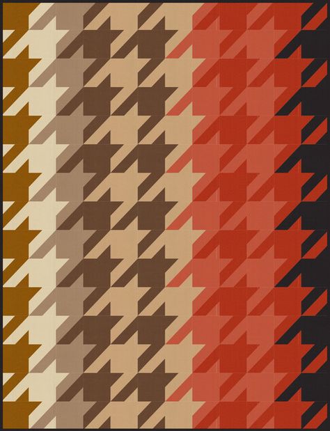 Houndstooth Aesthetic, Fabric Pattern Texture, Houndstooth Quilt, Missouri Quilt Tutorials, Geometric Print Pattern, Bargello Quilt Patterns, Missouri Quilt, Bargello Quilt, Quilting Fashion