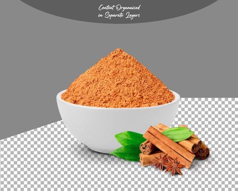 Garam Masala Powder, White Bowl, Free Business Card Mockup, Cinnamon Powder, Still Life Drawing, Cinnamon Spice, Event Food, White Bowls, Business Card Maker