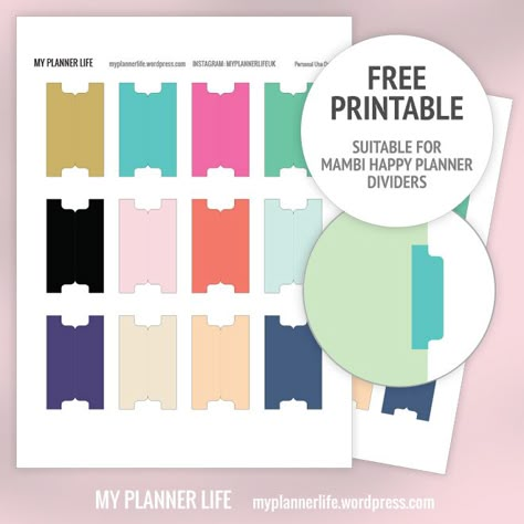 Free Printable Planner Tabs                                                                                                                                                     More Diy Page Dividers, Free Notes Template, Binder Tabs Printable Free, Diy File Folder Tabs Free Printable, Planner Dividers Printable Free, Divider Tabs Printable Free, Tab Dividers Printable, Diy Tab Dividers, Free Printable Tabs Dividers