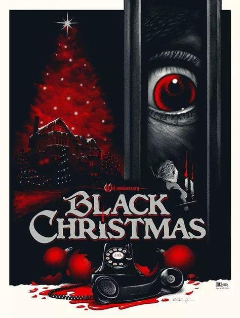 Horror Movie Poster Art : Black Christmas, 1974 by Gary Pullin Black Christmas Movies, Black Christmas 1974, Billy Lenz, Christmas Horror Movies, Horror Christmas, Scary Christmas, Christmas Horror, Creepy Christmas, Slasher Movies