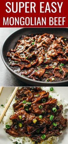 Beef And Asparagus Stir Fry Easy Recipes, Steak Slices Recipes Dinners, Sliced Flank Steak Recipes, Mongolian Dishes, Mongolian Beef Recipe Pf Changs, Beef Mongolian, Noodles Dinner, Steak Rice, Easy Mongolian Beef