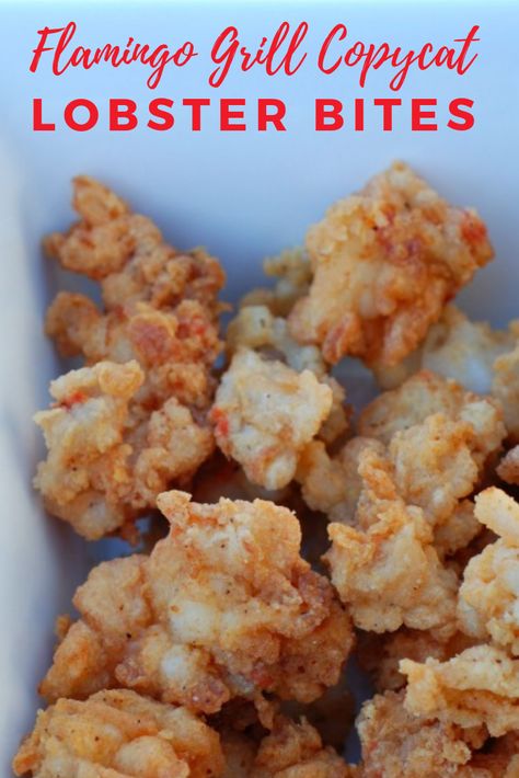 I copied the recipe from my favorite restaurant. Lobster bites are lightly coated and seasoned to perfection. They melt in your mouth! #Lobster #Seafood #Appetizer #PartyFood Cracked Lobster Recipe, Fried Lobster Tail Bites, Restaurant Fish Recipes, Deep Fried Lobster Bites, Chicken Fried Lobster, Slipper Lobster Recipes, Fish Bites Recipe, Lobster Bites Appetizers, Lobster Tail Appetizer