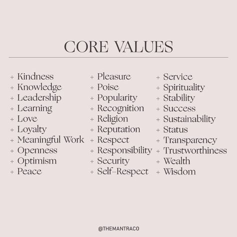 Your core values are the deeply held beliefs that authentically describe your soul.⁠⁠ ⁠⁠ ❓What are your top 5 core values? Comment them… | Instagram Core Values Design, What Are My Values, Personal Core Values, Kids Responsibility Chart, Beliefs And Values, Collage Project, Holy Girl, Kid Responsibility, Responsibility Chart