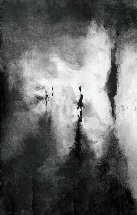 Abstract Charcoal Art, Charcoal Abstract, Art Charcoal, Charcoal Art, Shadow Art, Desenho Tattoo, Black And White Painting, Dark Art Illustrations, Arte Inspo