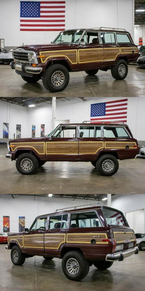 1988 Jeep Grand Wagoneer 1987 Jeep Grand Wagoneer, Jeep Grand Wagoneer Vintage, Grand Wagoneer Interior, Jeep Old, Wagoneer Jeep, Beach Jeep, Jeep Grand Wagoneer, Jeep Grand Cherokee Srt, Classic Jeeps