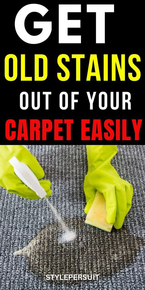 Older carpet stains are more challenging to clean than newer ones. Set-in stains, whether in clothing or on carpets, pose greater cleaning difficulties. Learn how to eliminate old carpet stains easily and... Tough Stains On Carpet, Remove Pet Stains From Carpet, Stain Remover For Set In Stains Carpet, Old Pet Stains Out Of Carpet, Clean Old Carpet Stains, Removing Old Stains From Carpet, Carpet Stains Old, How To Clean Old Stains From Carpet, Stubborn Carpet Stains