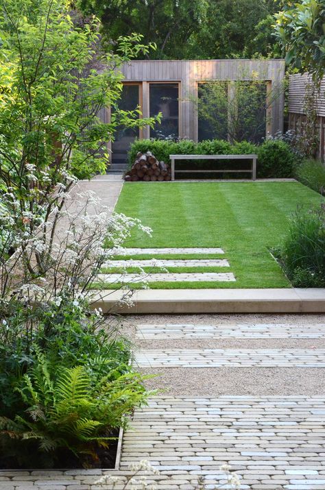 Oxford Town, Entry Garden, Contemporary Garden Design, Small Courtyard Gardens, Courtyard Gardens Design, Garden Paving, Back Garden Design, Office Pods, Modern Garden Design