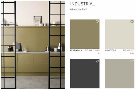 Commercial Lobby Design, Industrial Color Scheme, Color Scheme Kitchen, Color Schemes For The Home, Green Interior Decor, Autocad Tutorial, Decor Color Palette, House Planning, Neutral Paint Color