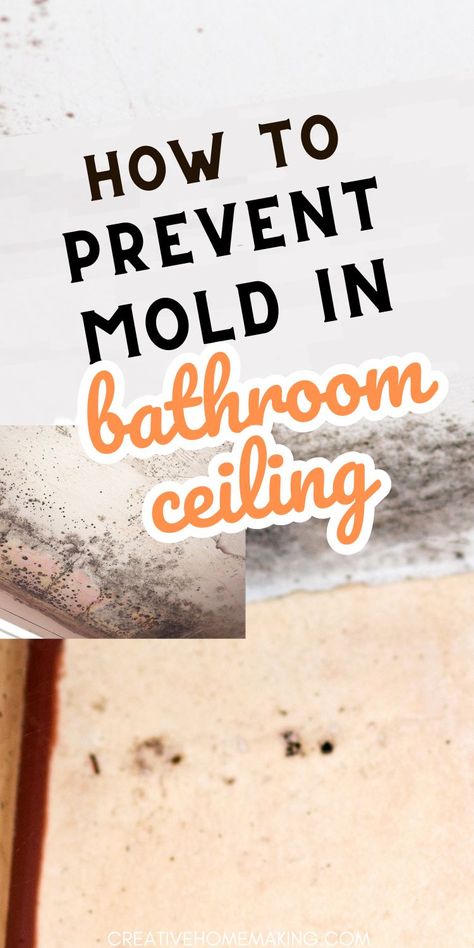 Don't let mold ruin your bathroom's appearance and air quality! Check out our expert advice on preventing mold in your bathroom ceiling. Follow these tips and enjoy a clean and healthy bathroom environment. Removing Mold From Bathroom Ceiling, Bathroom Molding Ceiling, Kill Mold In Bathroom, How To Prevent Mold In Bathroom, Prevent Mold In Bathroom, Bathroom Ceiling Mold Removal, Mold Proof Bathroom, How To Kill Mold In Bathroom, Cleaning Mold Off Bathroom Ceiling