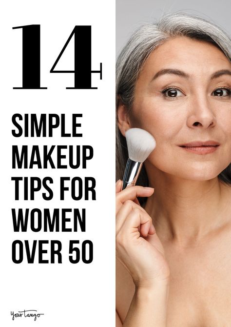 Eye Makeup For Older Women: 14 Easy Tips For Women Over 50 | YourTango #beauty #Makeup What Makeup To Buy For Beginners Beauty Products, East Make Up Looks Step By Step, Eyeshadow Looks For Over 50, Makeup Age 50 For Women, Best Makeup For Over 60, Eye Makeup For Older Eyes, Simple Eye Makeup For Over 50, Older Eyes Makeup Over 50, Eye Makeup For Aging Eyes