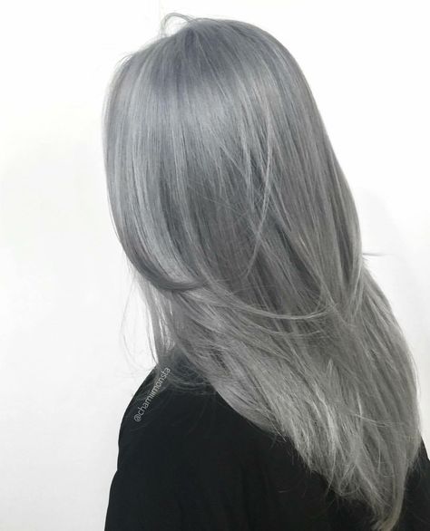 Ice Silver – Salon Guys Grey Dyed Hair, Silver Hair Short, Grey Hair Colour, Hairstyles For Grey Hair, Ice Hair, Grey Hair Color Silver, Grey Hair Dye, Beautiful Gray Hair, Colour Collection