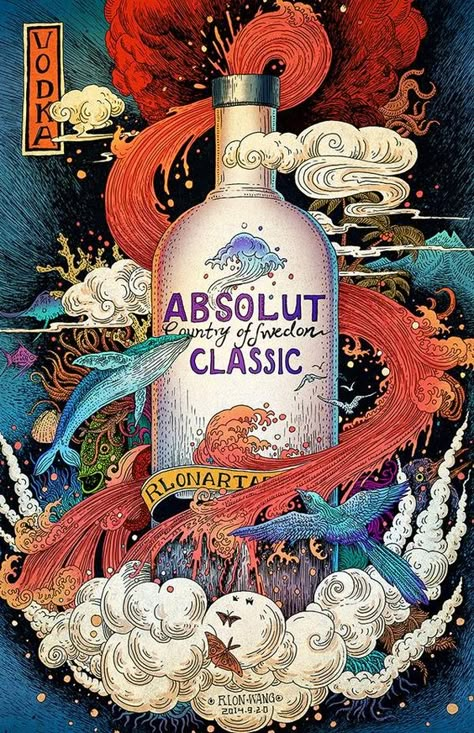 Types Of Illustration, Sketch Note, Advertising Illustration, Gig Poster, Absolut Vodka, Type Illustration, Fun Diy Crafts, Illustration Artists, Illustrations Posters