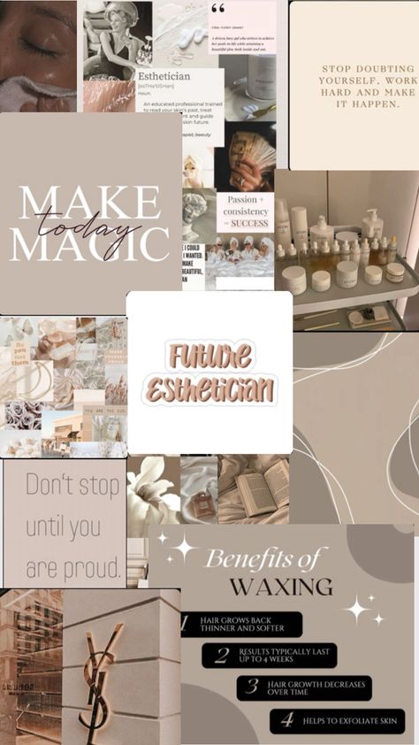 Vision Board Photos Esthetician, Esthetician Mood Board, Esthetician Wallpaper, Black Esthetician, Esthetician Tools, Estie Bestie, Esthetician Aesthetic, Esthetician Inspiration, Aesthetic Nurse