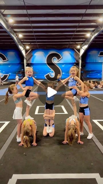 Level 1-4 appreciation on Instagram: "Hope this video will make your day 🥹 #level1 @cheer_stlouis" Cheer Formations 10 People, Three Stunt Group Pyramids, Pee Wee Cheer Stunts, Peewee Cheer Stunts, Level 1 Cheer Pyramids, Level 1 Cheer Stunts, Youth Cheer Stunts, Cheer Stunts For Little Kids, Cheer Formations