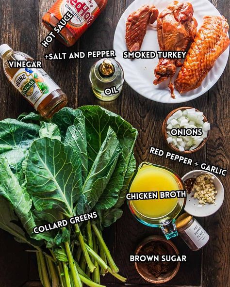 Southern Collard Greens Recipe with Smoked Turkey Collards With Ham Hock, Southern Collard Greens Crockpot, Collard Green With Smoked Turkey, Greens And Turkey Leg, Thanksgiving Collard Greens Recipe, Canned Collard Greens Recipe Southern, Collard Greens Crock Pot Southern Style, Sweet Collard Greens Recipe, Collard Greens Juice Recipe