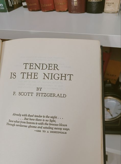 Tender Is The Night F Scott Fitzgerald, Tender Is The Night Book, Tender Is The Night Aesthetic, F Scott Fitzgerald Books, April Moodboard, So Lana Del Rey Vinyl, Soft Academia, Tender Is The Night, Fitzgerald Quotes