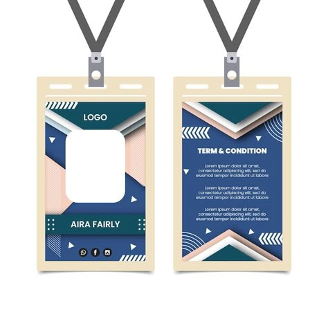 Free vector mechanic id card template | Free Vector #Freepik #freevector #repair-service #repair #profession #mechanic Nametag Design, Bubble Chat, Identity Card Design, Name Tag Design, Card Template Free, Mermaid Photography, Keyword Elements Canva, Desain Buklet, Logo Design Set