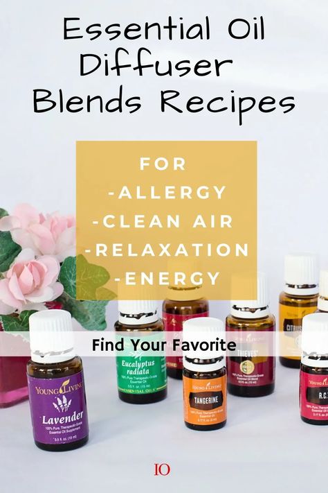 Essential Oil Diffuser Blends Recipes for Allergy, Clean Air, Relaxation, and Energy - it's-obvious Essential Oils For Allergies Diffuser, Clean Air Diffuser Blend, Allergy Essential Oil Blend, Allergy Diffuser Blend, Allergy Relief Essential Oils, Essential Oils Energy, Essential Oils Allergies, Need More Energy, Diy Essential Oil Diffuser